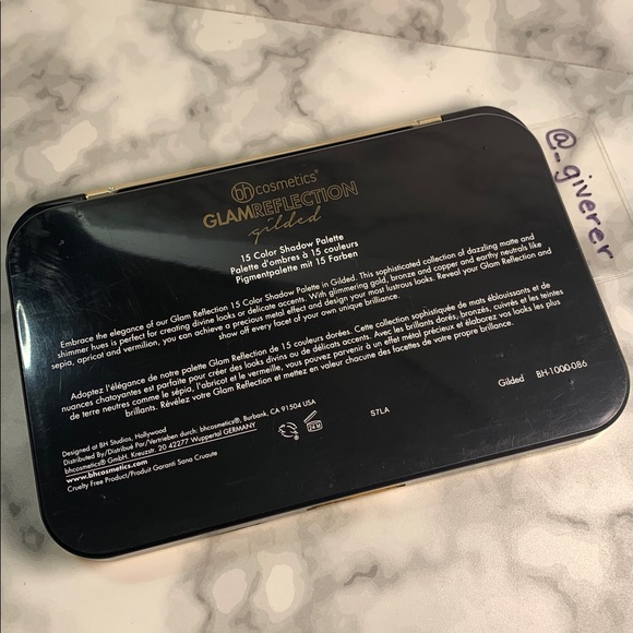 Gilded Glam Reflectios BH Cosmetics 15 Pan Eyeshadow Palette - Picture 9 of 16